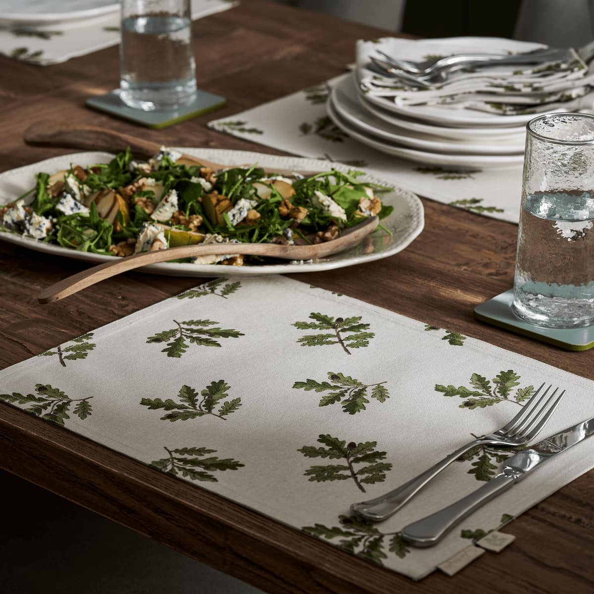 Acorn & Oak Leaves Fabric Placemat (Set of 2)