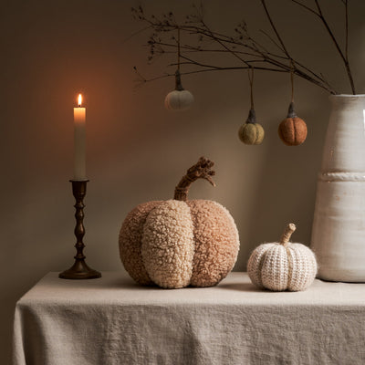 Neutral Knitted Pumpkin