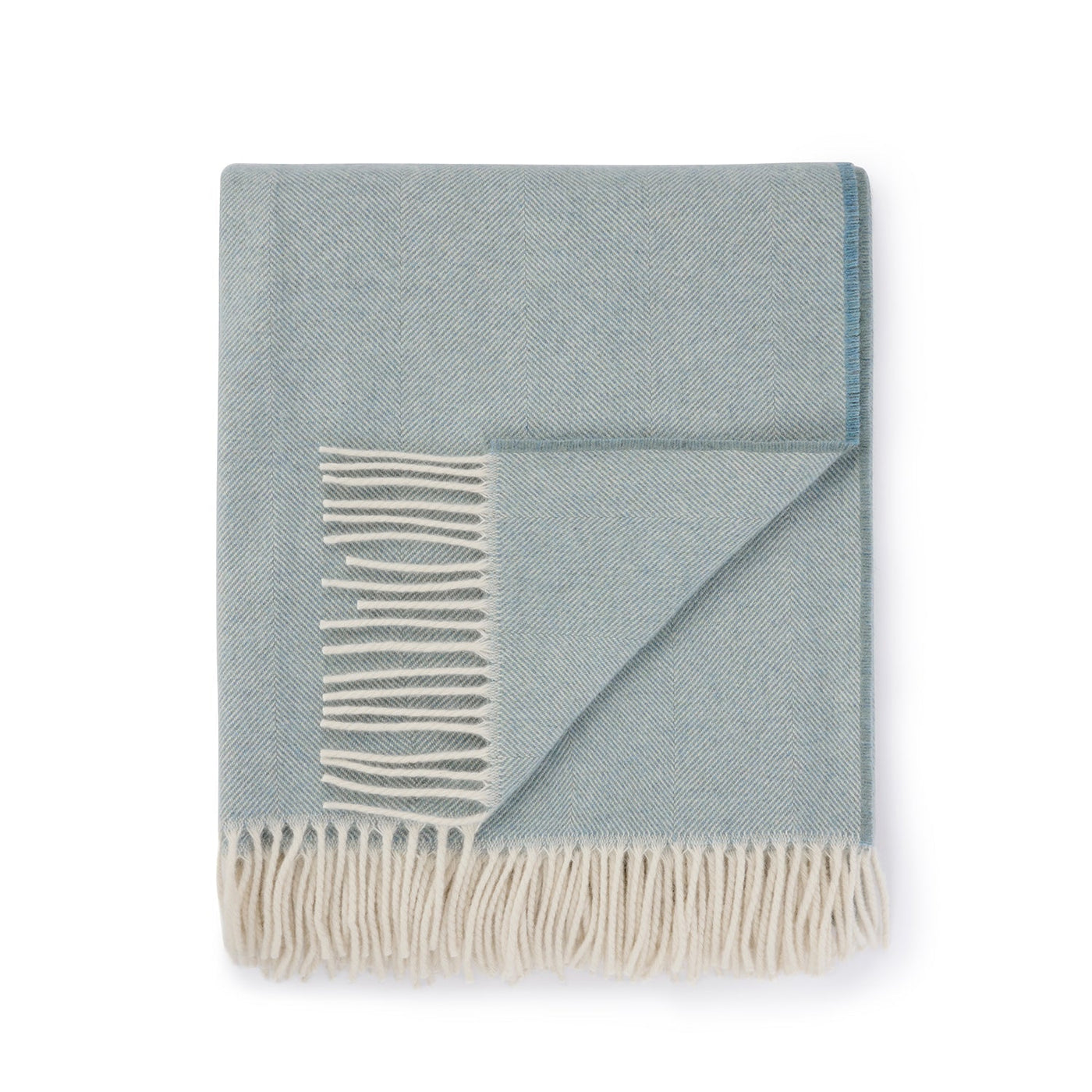 Lambswool Throw - Blue