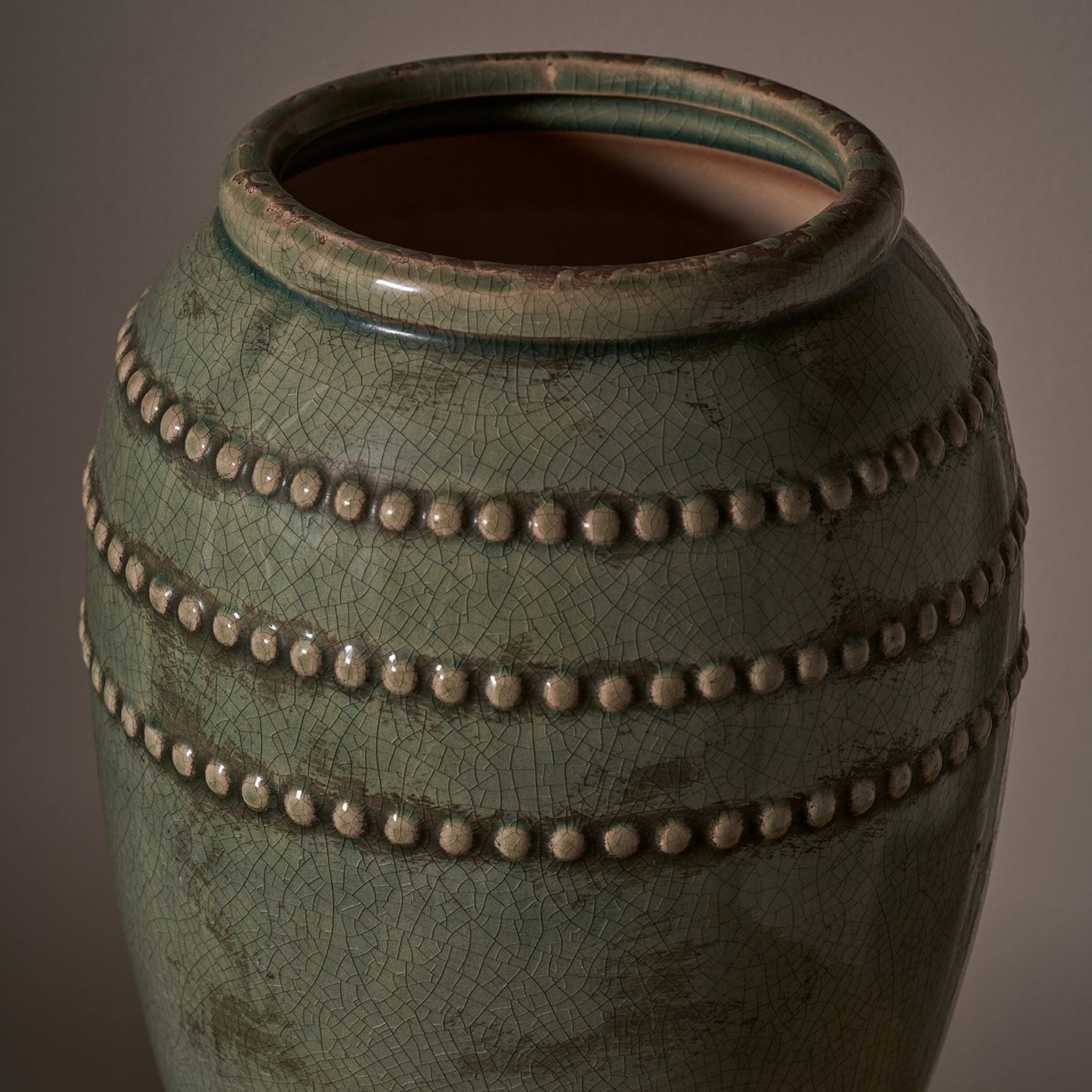 Ceramic Beaded Vase