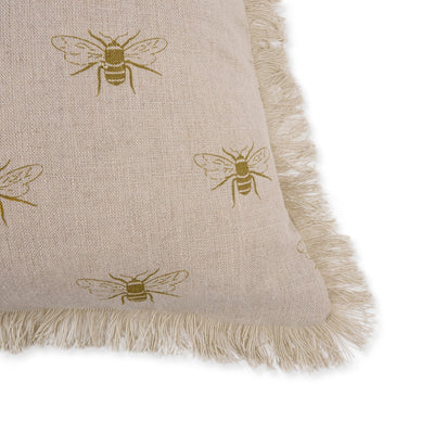 Bees Linen Cushion - Square