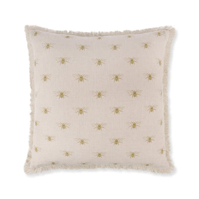 Bees Linen Cushion - Square