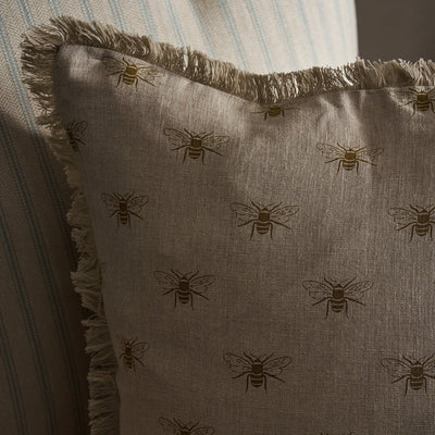 Bees Linen Cushion - Square