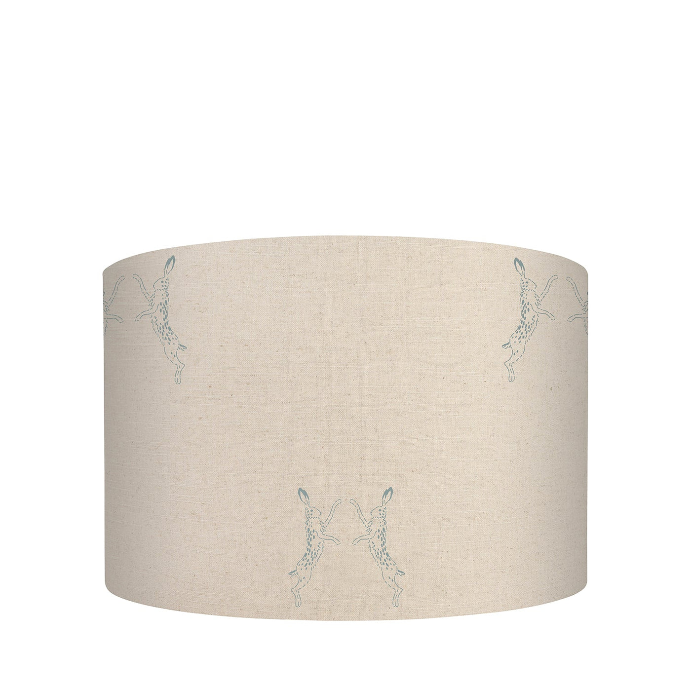 Boxing Hares Duck Egg Linen Blend Lampshade