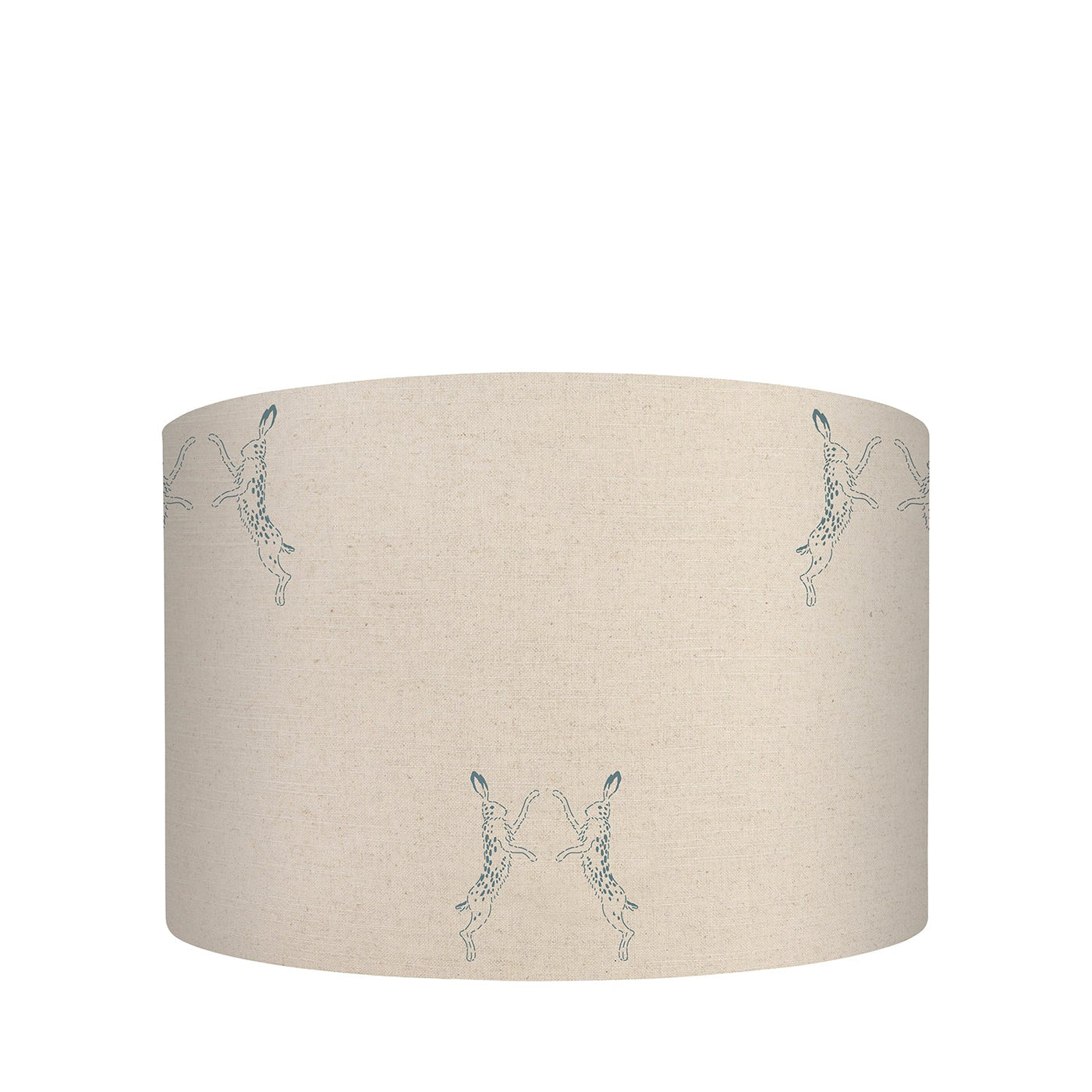 Boxing Hares Teal Linen Blend Lampshade