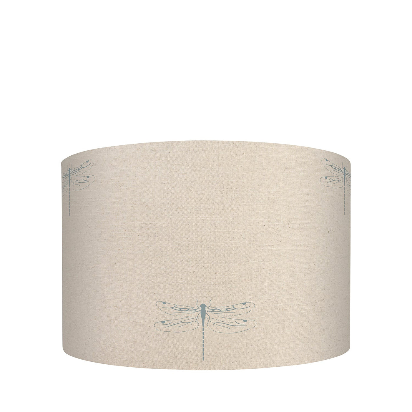 Dragonfly Duck Egg Linen Blend Lampshade