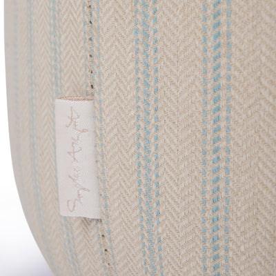 Hambleton Pouffe - Burley Blue Stripe