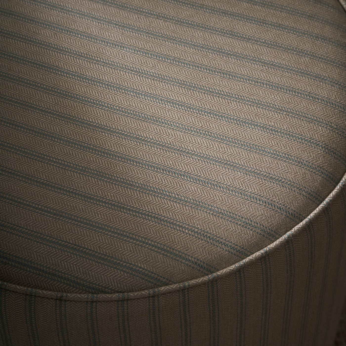 Hambleton Pouffe - Burley Blue Stripe