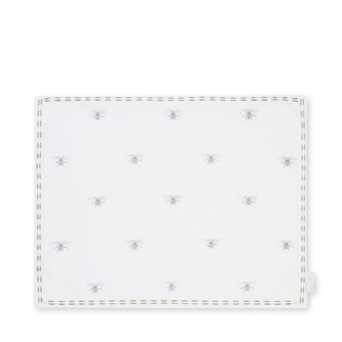 Bees Embroidered Fabric Placemats (Set of 2)