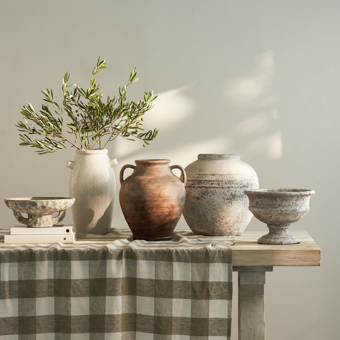 Aged Stone Urn Vase