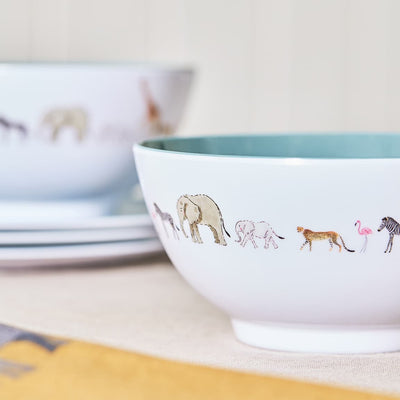 Animals Of The Savannah Melamine Bowl