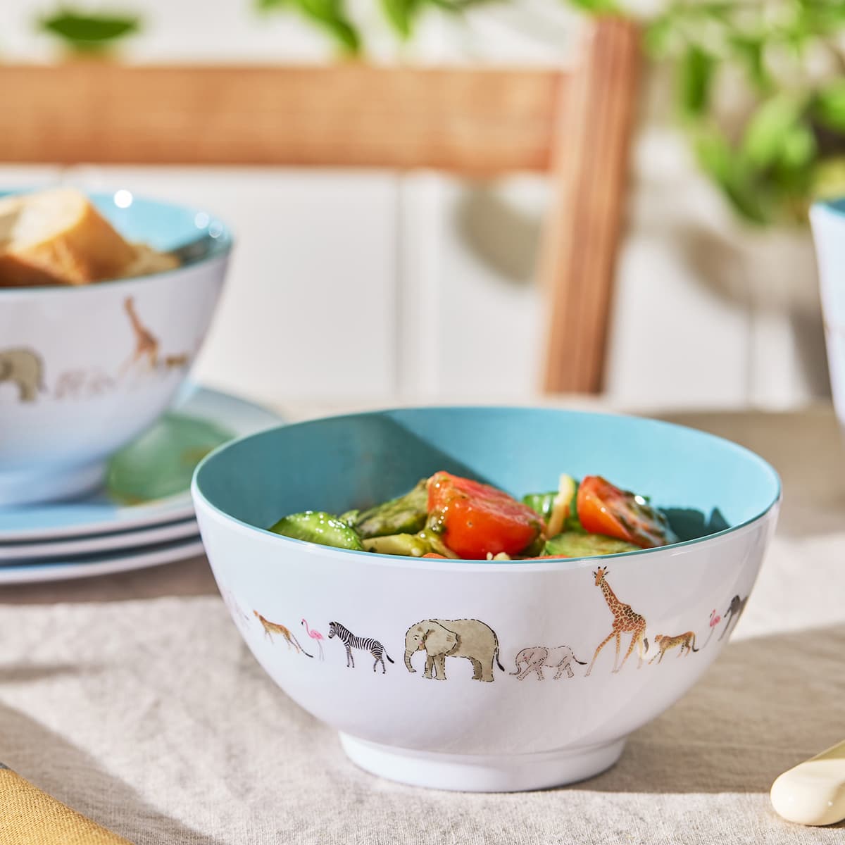 Animals Of The Savannah Melamine Bowl